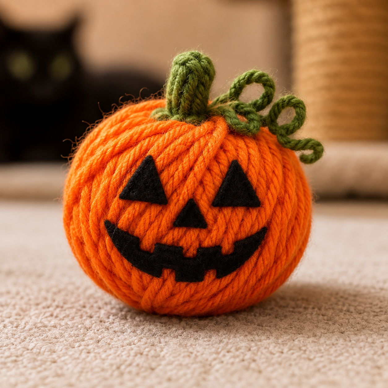 Pumpkin Yarn Ball
